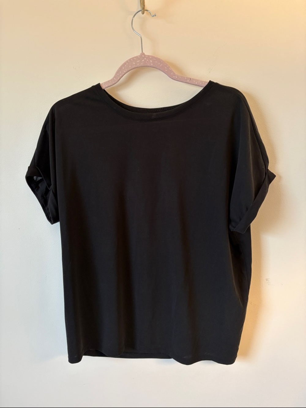 Simply Vera Vera Wang Black Short-Sleeve Relaxed Tee
